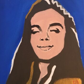 Painting titled "CHARLOTTE" by Mar.S, Original Artwork, Acrylic