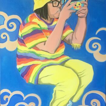 Painting titled "MIYOKO'S METAMORPHO…" by Mar.S, Original Artwork, Acrylic