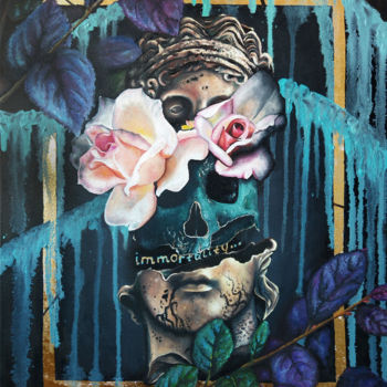 Malerei mit dem Titel "Immortality" von Mariam Mary Ellen, Original-Kunstwerk, Öl