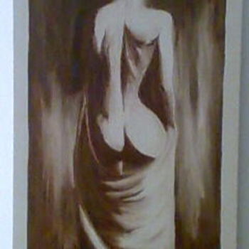 Painting titled "En la desnudez" by Mara, Original Artwork, Oil