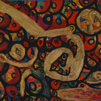Painting titled "trascendencia" by Maraid Suley Britto, Original Artwork, Pigments