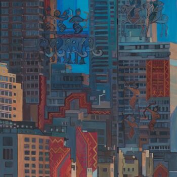 "Desire of a city I" başlıklı Tablo Maral Der Boghossian tarafından, Orijinal sanat, Petrol