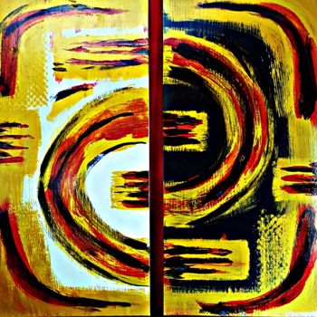 Malerei mit dem Titel "MAGNET" von Maranbarcelo, Original-Kunstwerk, Acryl