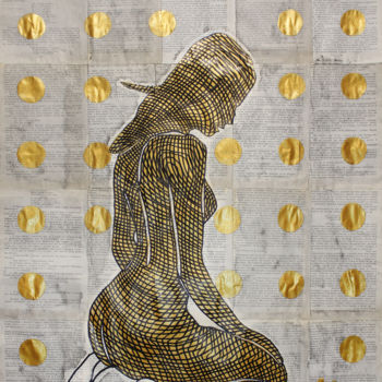 Peinture intitulée "Woman." par Marat Cherny, Œuvre d'art originale, Acrylique
