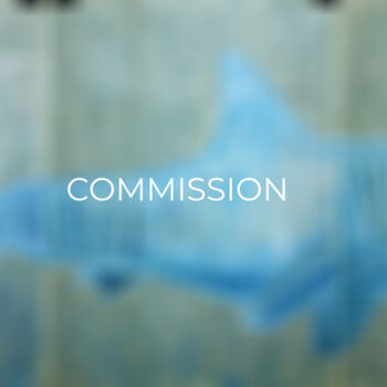 "Shark. (triptych) C…" başlıklı Tablo Marat Cherny tarafından, Orijinal sanat, Guaş boya