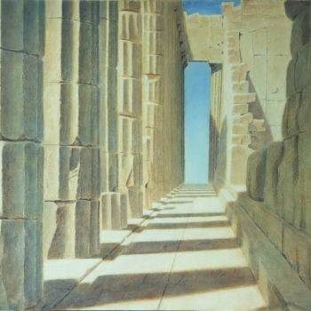 Pintura titulada "Parthenon" por Marat Kadyshev, Obra de arte original, Oleo