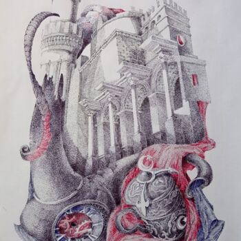 绘画 标题为“Antalya” 由Marat Myrzakhmetov, 原创艺术品, 圆珠笔
