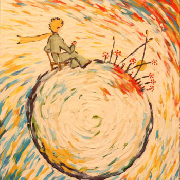Pintura intitulada "44-й закат" por Marat Zakirov, Obras de arte originais, Óleo