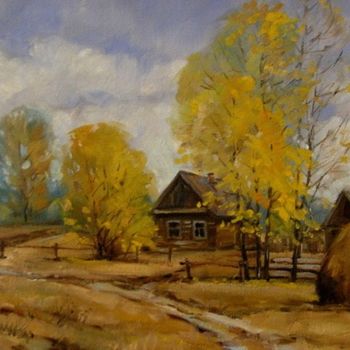 Картина под названием "Осенний" - Анатолий Морозюк, Подлинное произведение искусства, Масло