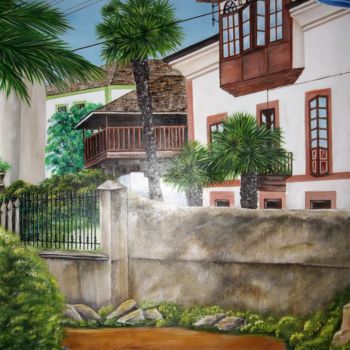 Peinture intitulée "Casa asturiana" par Yolanda Ruiz, Œuvre d'art originale, Acrylique