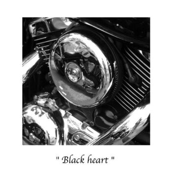 Fotografie mit dem Titel "Black heart" von Marc Acquaviva, Original-Kunstwerk