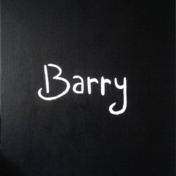 Malerei mit dem Titel "barry" von Marc Alapont, Original-Kunstwerk, Öl