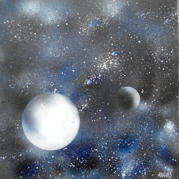 Peinture intitulée "Concept Espace" par Anguis, Œuvre d'art originale, Huile