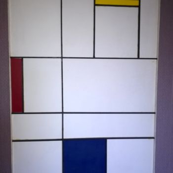 Painting titled "Mondrian" by Marc, Original Artwork