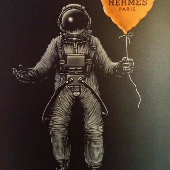Картина под названием "Astronaute Hermès" - Marc Boffin, Подлинное произведение искусства, Масло