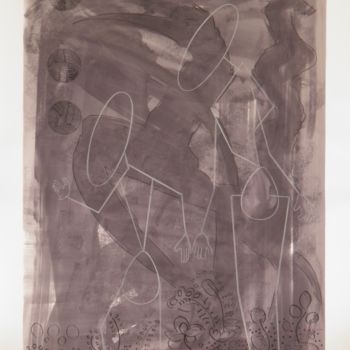 Рисунок под названием "Cosmic Shadows" - Marc Bulyss, Подлинное произведение искусства, Чернила