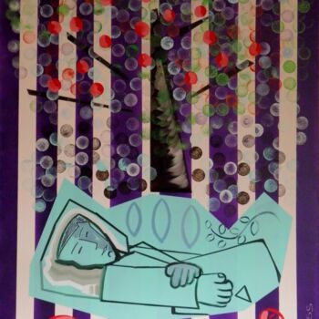 "Tomi Dream" başlıklı Tablo Marc Bulyss tarafından, Orijinal sanat, Petrol Ahşap Sedye çerçevesi üzerine monte edilmiş