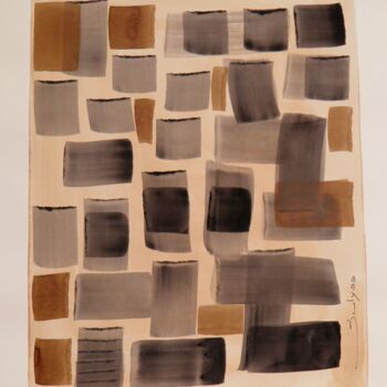 Colagens intitulada "Untitled N° 704" por Marc Bulyss, Obras de arte originais, Tinta