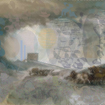 Digital Arts titled "Mountain Carriage" by Marc Bulyss, Original Artwork, Digital Painting