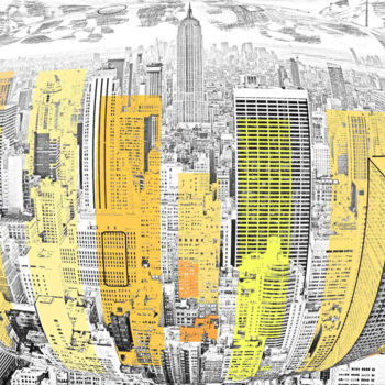 Digital Arts titled "New York City" by Marc Bulyss, Original Artwork, Digital Painting