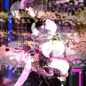 Arte digitale intitolato "Orchidée st Peter" da Marc Bulyss, Opera d'arte originale, Pittura digitale