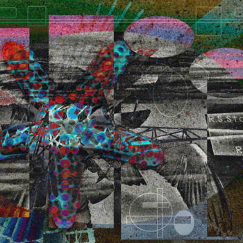 Grafika cyfrowa / sztuka generowana cyfrowo zatytułowany „Rotterdam Sky” autorstwa Marc Bulyss, Oryginalna praca, Malarstwo…