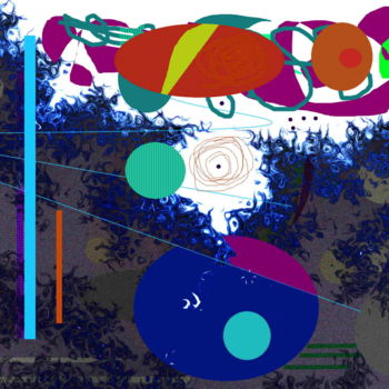 Arte digitale intitolato "Strange Jungle" da Marc Bulyss, Opera d'arte originale, Pittura digitale