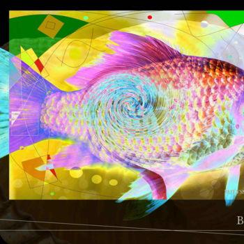 Цифровое искусство под названием "The Fish Organizium" - Marc Bulyss, Подлинное произведение искусства, Цифровая живопись