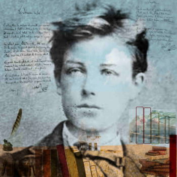 Цифровое искусство под названием "At Rimbaud House" - Marc Bulyss, Подлинное произведение искусства, Фотомонтаж