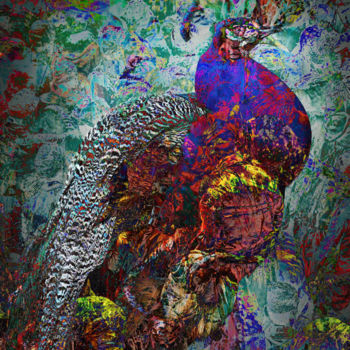 Digital Arts titled "Aubusson Carpet" by Marc Bulyss, Original Artwork, Digital Painting