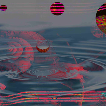 Arts numériques intitulée "L'Escargot (conte B…" par Marc Bulyss, Œuvre d'art originale, Peinture numérique