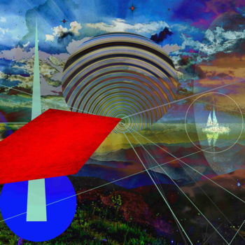 Arts numériques intitulée "Bermuda Triangle" par Marc Bulyss, Œuvre d'art originale, Peinture numérique