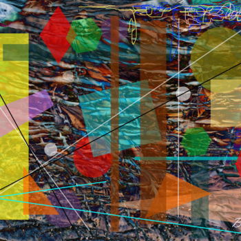 Arts numériques intitulée "Between Kandinsky a…" par Marc Bulyss, Œuvre d'art originale, Peinture numérique