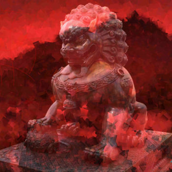 Digital Arts titled "Chinese Bronze" by Marc Bulyss, Original Artwork, Digital Painting