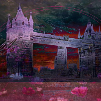 Artes digitais intitulada "London Bloody Bridg…" por Marc Bulyss, Obras de arte originais, Pintura digital
