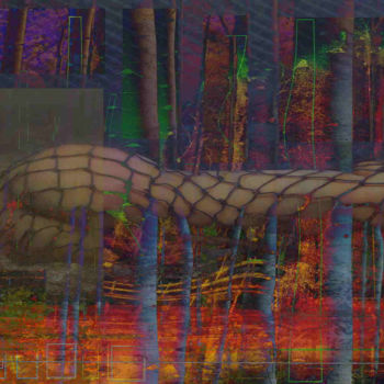 Arts numériques intitulée "The forest 's call" par Marc Bulyss, Œuvre d'art originale, Peinture numérique