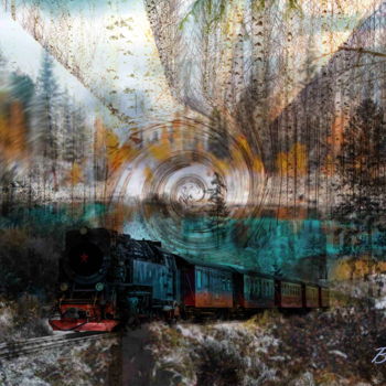 Digital Arts titled "Transsibérien" by Marc Bulyss, Original Artwork, Digital Painting