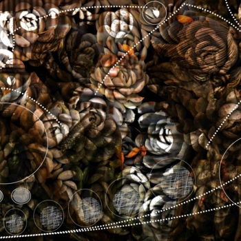 Digitale Kunst mit dem Titel "Artichok Couple" von Marc Bulyss, Original-Kunstwerk, Digitale Malerei