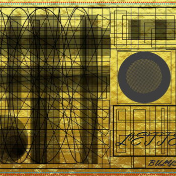 Arts numériques intitulée "Black Letter" par Marc Bulyss, Œuvre d'art originale, Peinture numérique