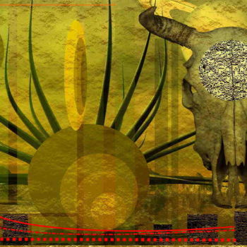 Arts numériques intitulée "Black Sun" par Marc Bulyss, Œuvre d'art originale, Peinture numérique