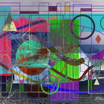 Цифровое искусство под названием "Castle Housse" - Marc Bulyss, Подлинное произведение искусства, Цифровая живопись