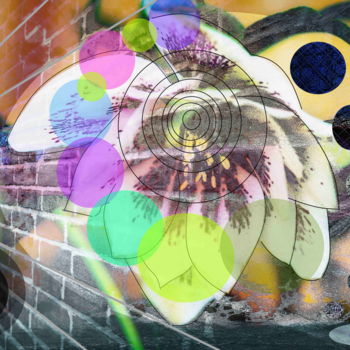 Arts numériques intitulée "London Flower Under…" par Marc Bulyss, Œuvre d'art originale, Peinture numérique