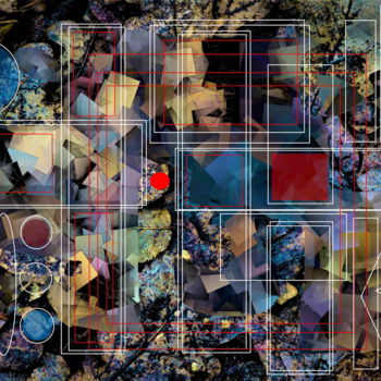 Digital Arts titled "Red Point" by Marc Bulyss, Original Artwork, Digital Painting