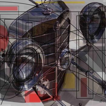 Arts numériques intitulée "Stay in a Car" par Marc Bulyss, Œuvre d'art originale, Peinture numérique