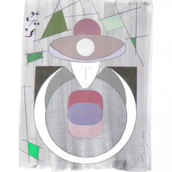 Рисунок под названием "Japanèse Ring" - Marc Bulyss, Подлинное произведение искусства, Масло