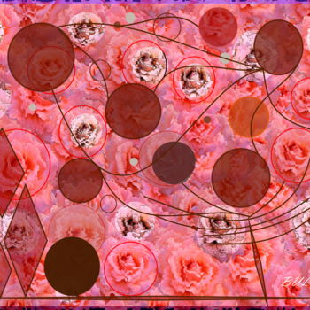 Digital Arts titled "Life in Roses" by Marc Bulyss, Original Artwork, Digital Painting