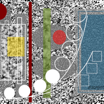 Arts numériques intitulée "Molecular Bubbles" par Marc Bulyss, Œuvre d'art originale, Peinture numérique