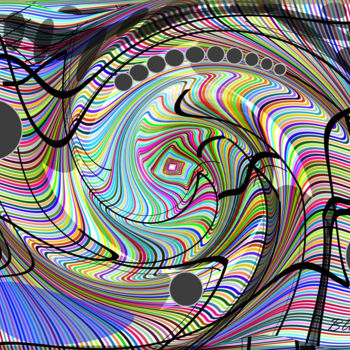 Digital Arts titled "Symphonie in Radio…" by Marc Bulyss, Original Artwork, Digital Painting