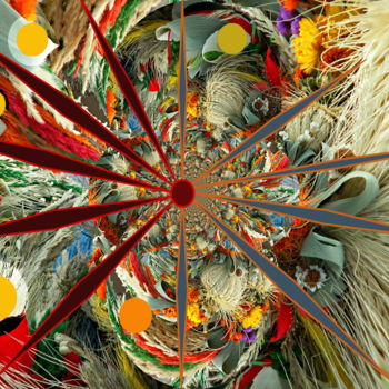 Arts numériques intitulée "солнце" par Marc Bulyss, Œuvre d'art originale, Peinture numérique