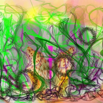 Digital Arts titled "Cerebral Intensivity" by Marc Bulyss, Original Artwork, Digital Painting